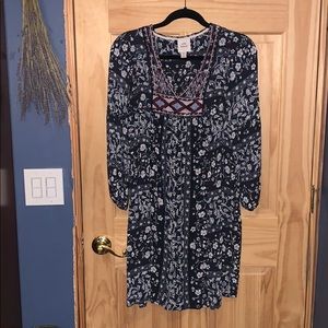 Knox Rose Navy Boho Dress